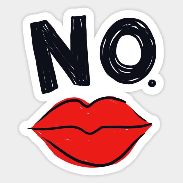 NO Sticker by IllustratedActivist